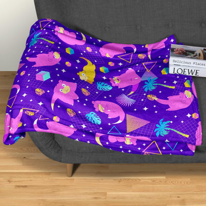 Slowpoke Fleece Blanket Home Decor Throw Blanket Cute Baby Blanket Slowpoke Blanket Gifts