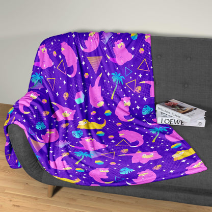 Slowpoke Fleece Blanket Home Decor Throw Blanket Cute Baby Blanket Slowpoke Blanket Gifts