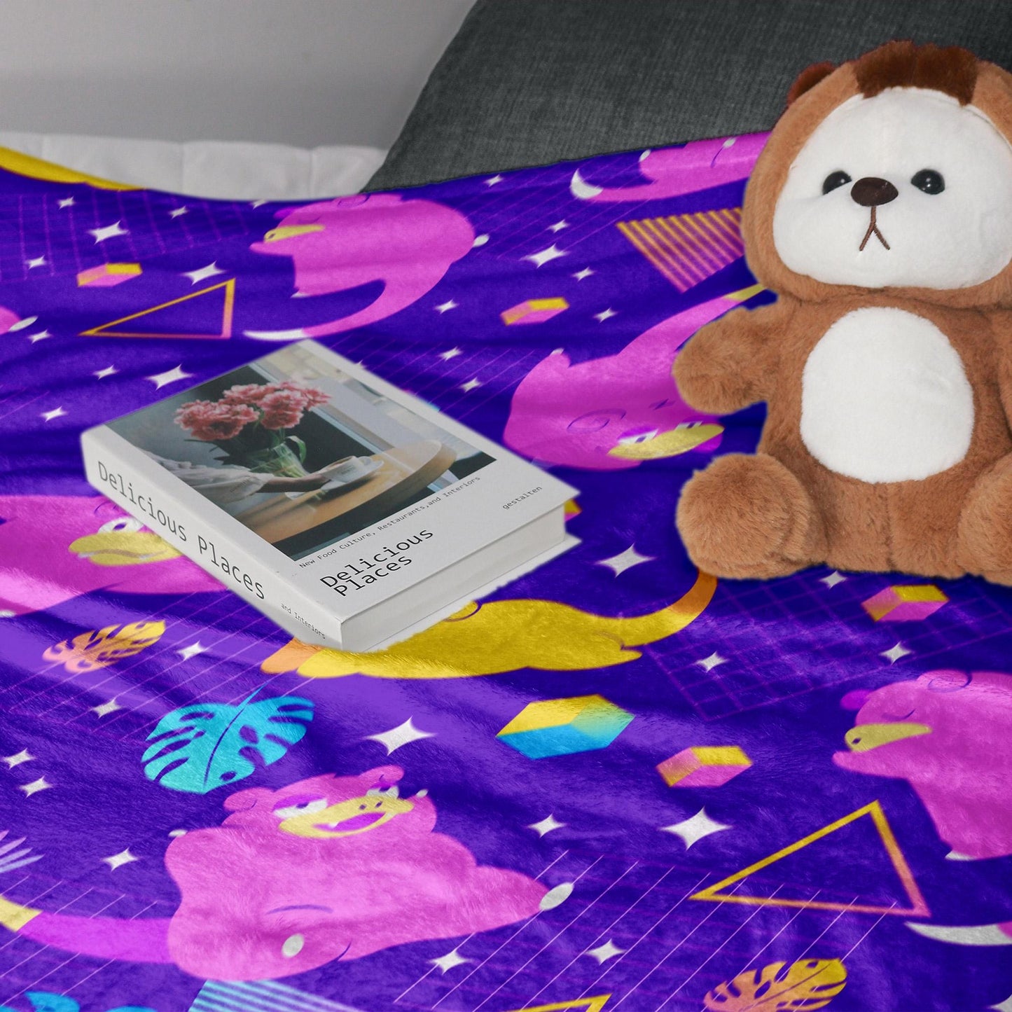 Slowpoke Fleece Blanket Home Decor Throw Blanket Cute Baby Blanket Slowpoke Blanket Gifts