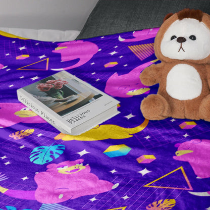 Slowpoke Fleece Blanket Home Decor Throw Blanket Cute Baby Blanket Slowpoke Blanket Gifts