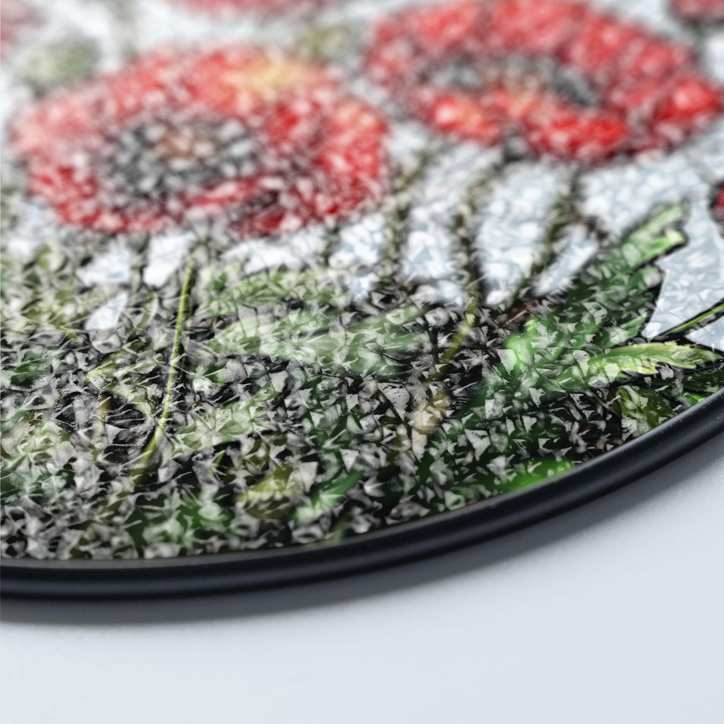 Poppy Flowers Suncatcher, Stained Glass Plant Home Decor, Unique Botanical Art Window Hanging, Artistic Poppy, Memory Day, Nana's Blessings