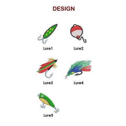 Fishing Lures Embroidered Beanie Dad Winter Hat