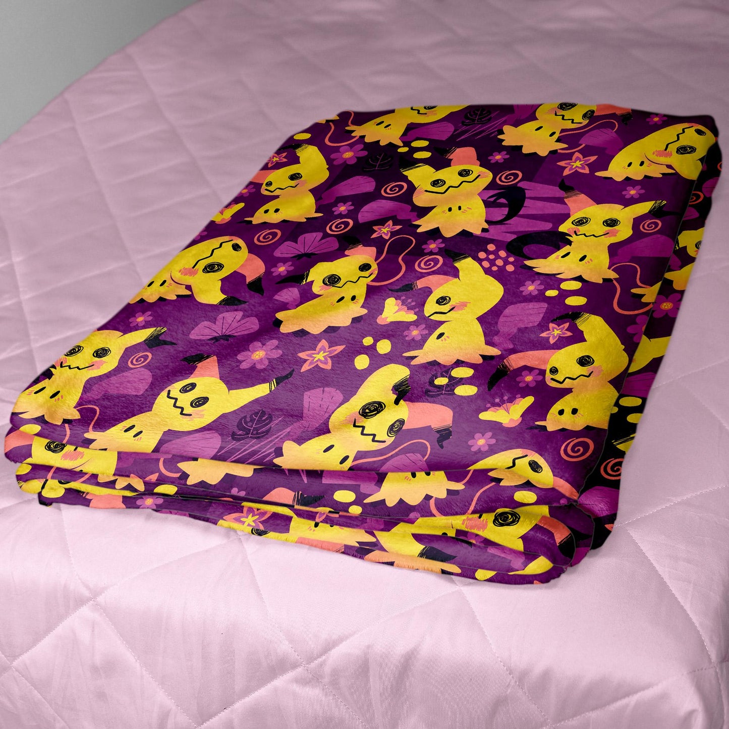 Mimikyu Fleece Blanket Home Decor Throw Blanket Cute Baby Blanket Mimikyu Blanket Gifts