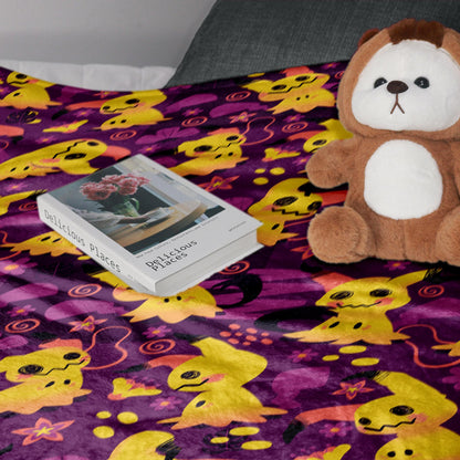 Mimikyu Fleece Blanket Home Decor Throw Blanket Cute Baby Blanket Mimikyu Blanket Gifts