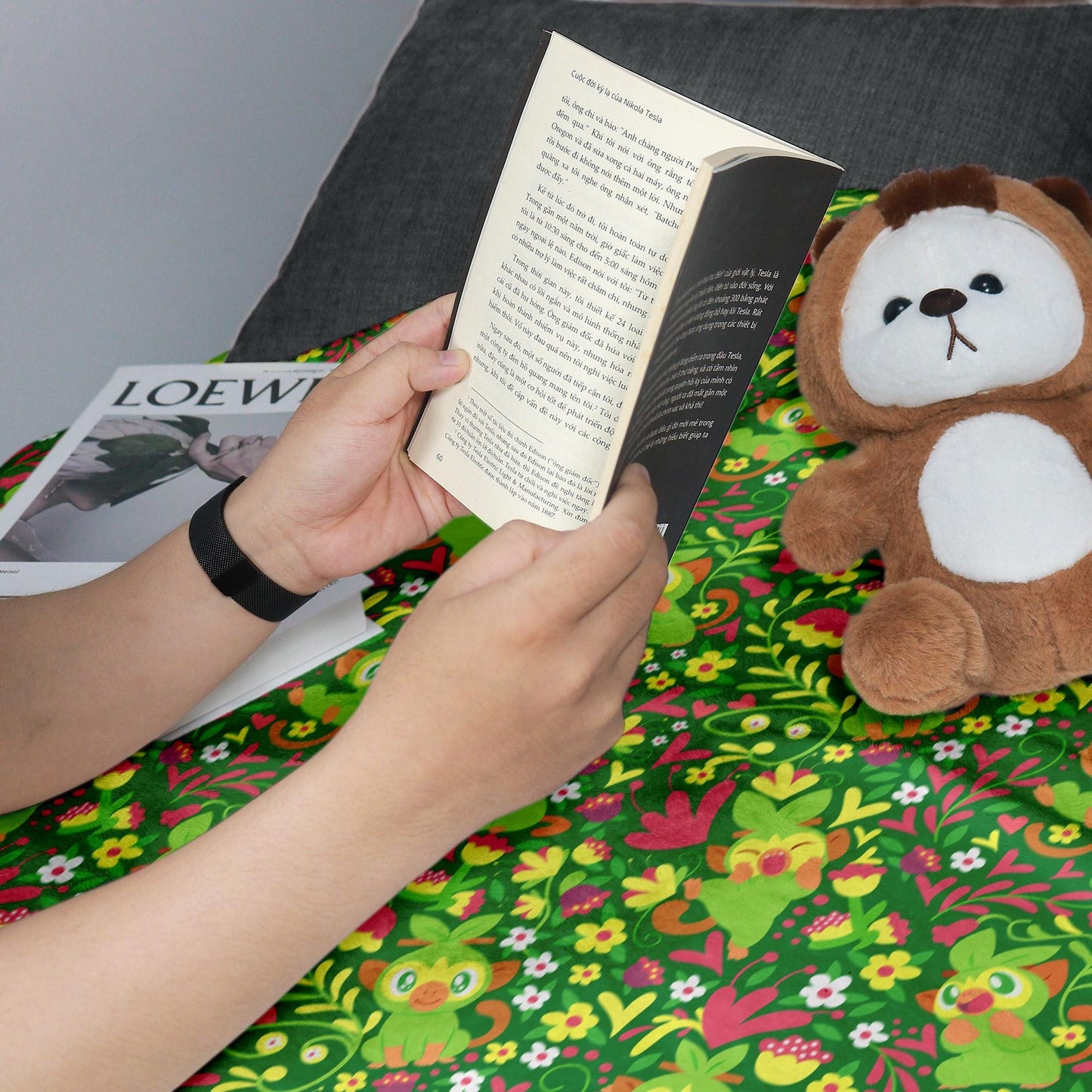 Grookey Fleece Blanket Home Decor Throw Blanket Cute Baby Blanket Grookey Blanket Gifts