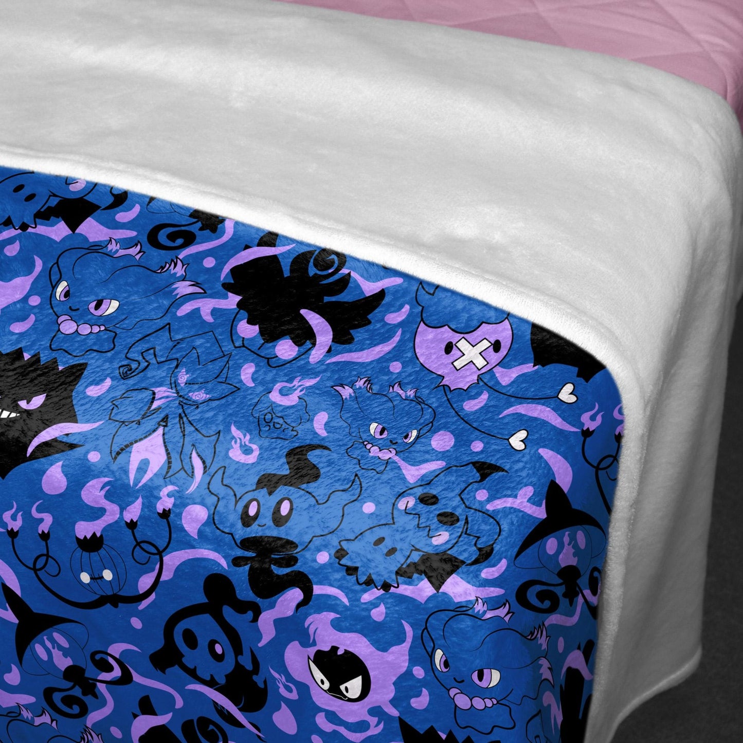 Gengar Fleece Blanket Home Decor Throw Blanket Bedroom Decor Baby Blanket Cute Gengar Blanket Gifts