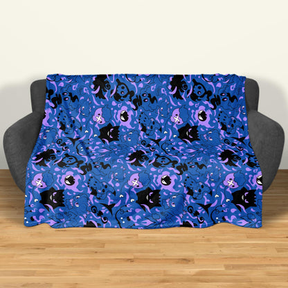 Gengar Fleece Blanket Home Decor Throw Blanket Bedroom Decor Baby Blanket Cute Gengar Blanket Gifts