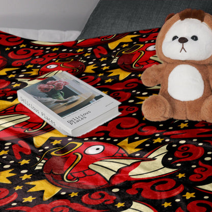 Magikarp Fleece Blanket Home Decor Throw Blanket Cute Baby Blanket Magikarp Blanket Gifts