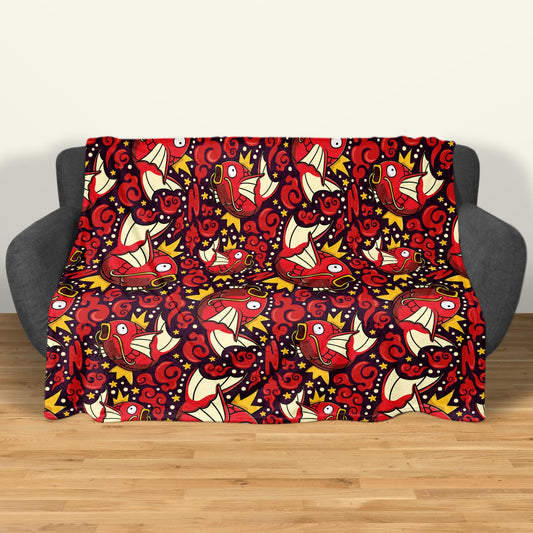 Magikarp Fleece Blanket Home Decor Throw Blanket Cute Baby Blanket Magikarp Blanket Gifts