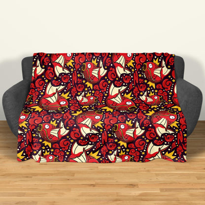 Magikarp Fleece Blanket Home Decor Throw Blanket Cute Baby Blanket Magikarp Blanket Gifts