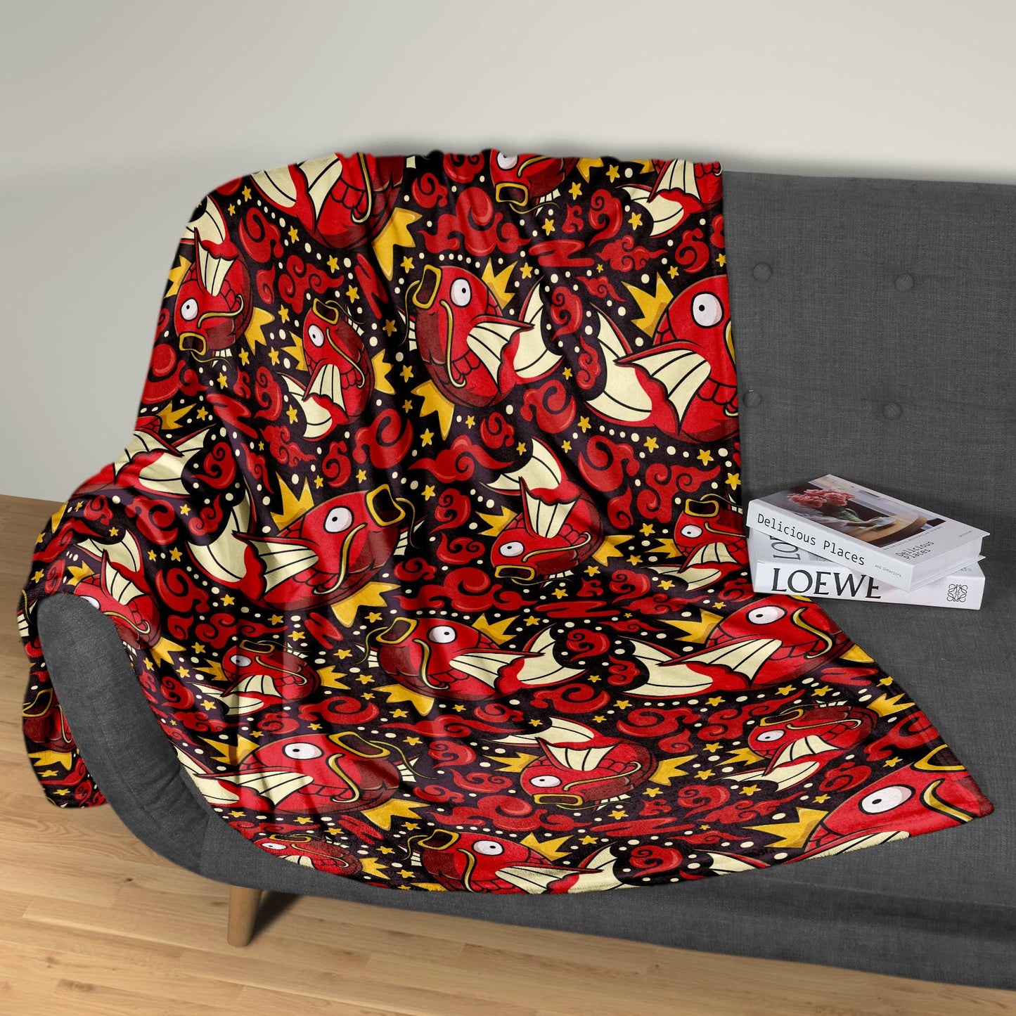 Magikarp Fleece Blanket Home Decor Throw Blanket Cute Baby Blanket Magikarp Blanket Gifts