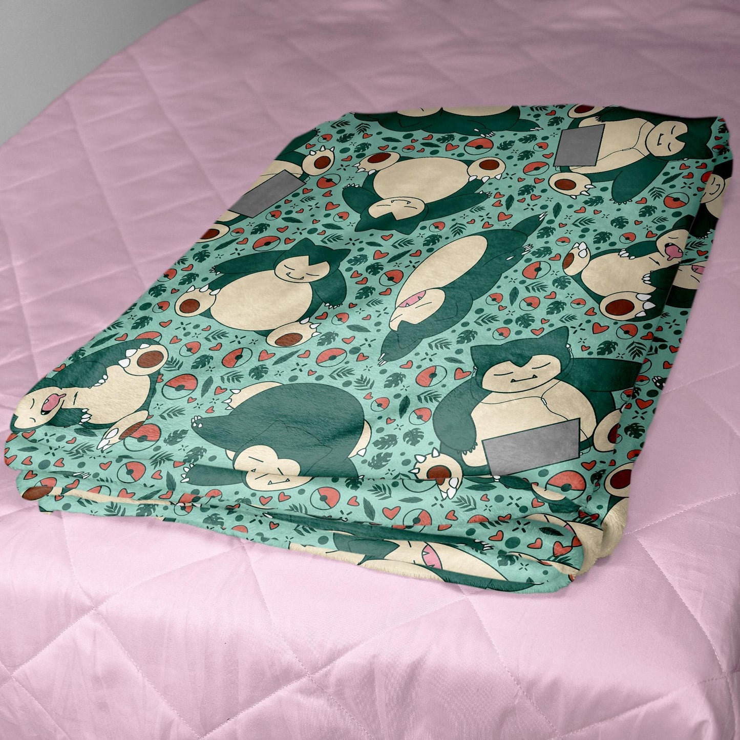 Snorlax Fleece Blanket Home Decor Throw Blanket Bedroom Decor Baby Blanket Sleep Snorlax Blanket Gifts