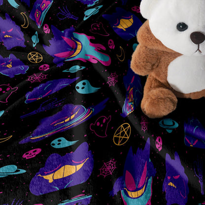 Gengar Fleece Blanket Home Decor Throw Blanket Bedroom Decor Baby Blanket Graffiti Gengar Blanket Gifts