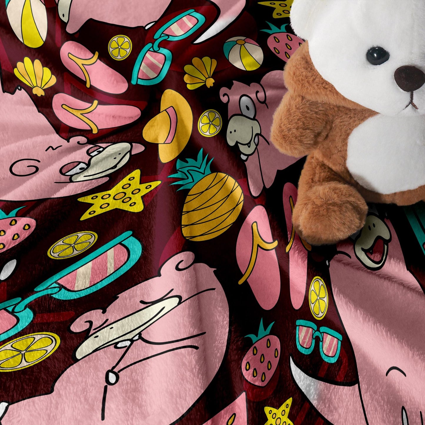 Slowpoke Fleece Blanket Home Decor Throw Blanket Cute Baby Blanket Cotton Blanket Slowpoke Blanket Gifts