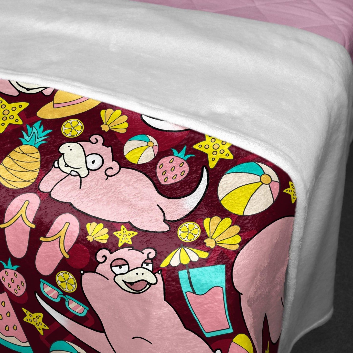 Slowpoke Fleece Blanket Home Decor Throw Blanket Cute Baby Blanket Cotton Blanket Slowpoke Blanket Gifts