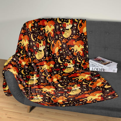 Charmander Fleece Blanket Home Decor Fire Fennekin Blanket Throw Blanket Cute Baby Blanket Charmander Blanket Gifts