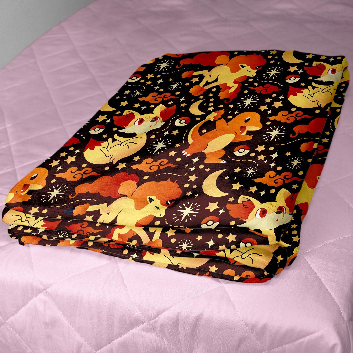 Charmander Fleece Blanket Home Decor Fire Fennekin Blanket Throw Blanket Cute Baby Blanket Charmander Blanket Gifts