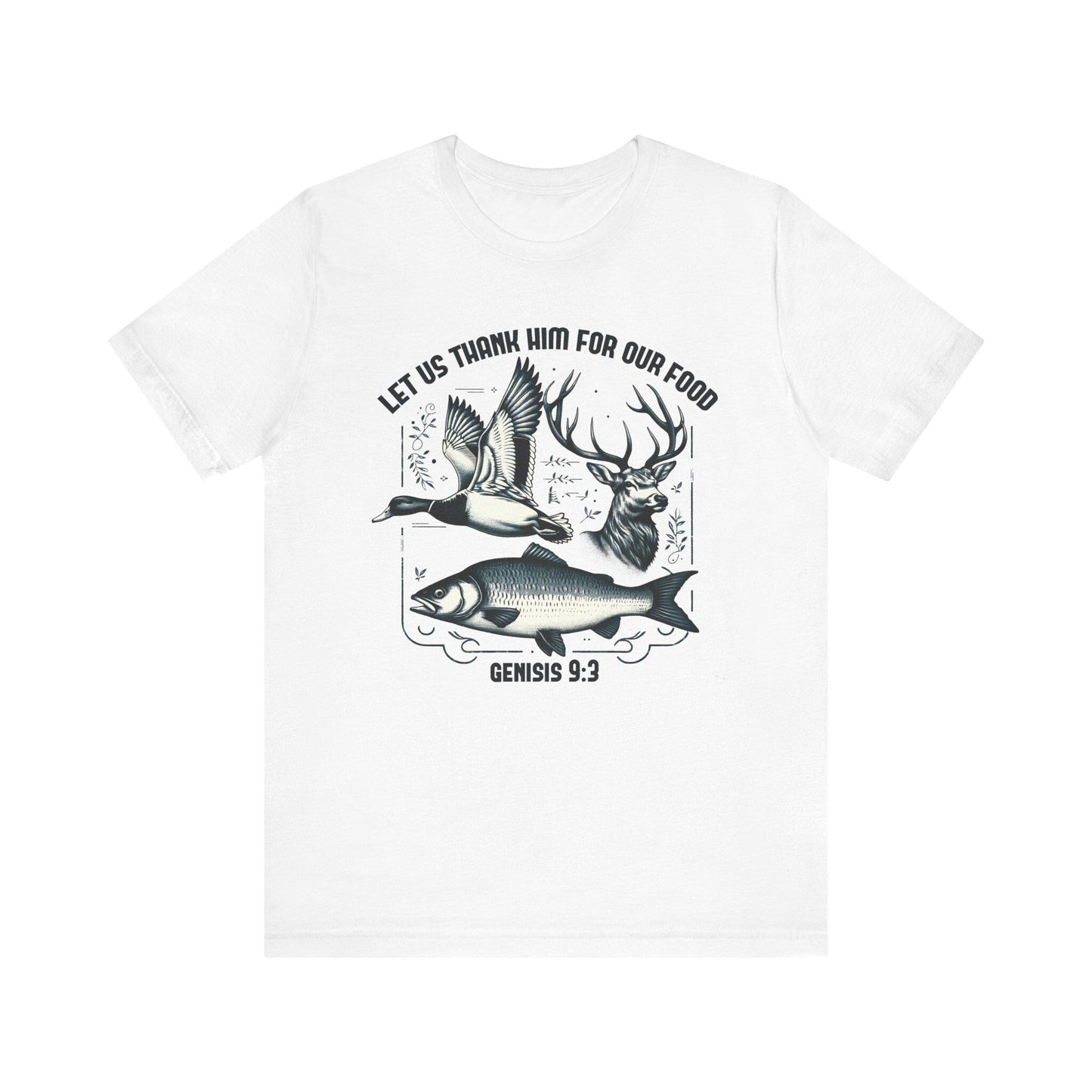 Thankful Hunter T-Shirt: Unisex Short Sleeve Tee