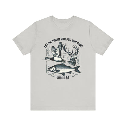 Thankful Hunter T-Shirt: Unisex Short Sleeve Tee