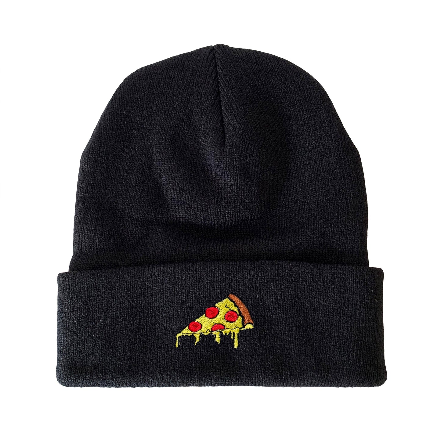 Pizza Slice Embroidered Beanie Winter Beanie