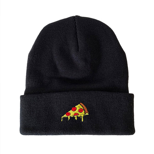 Pizza Slice Embroidered Beanie Winter Beanie