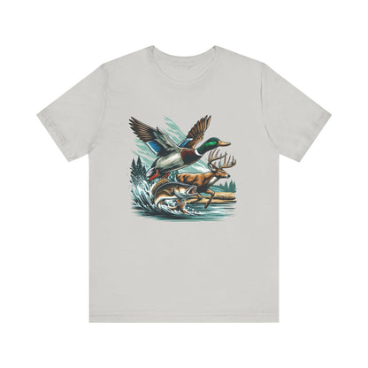Wildlife Graphic Tee: Outdoorsy Hunter Fisherman Unisex Shirt