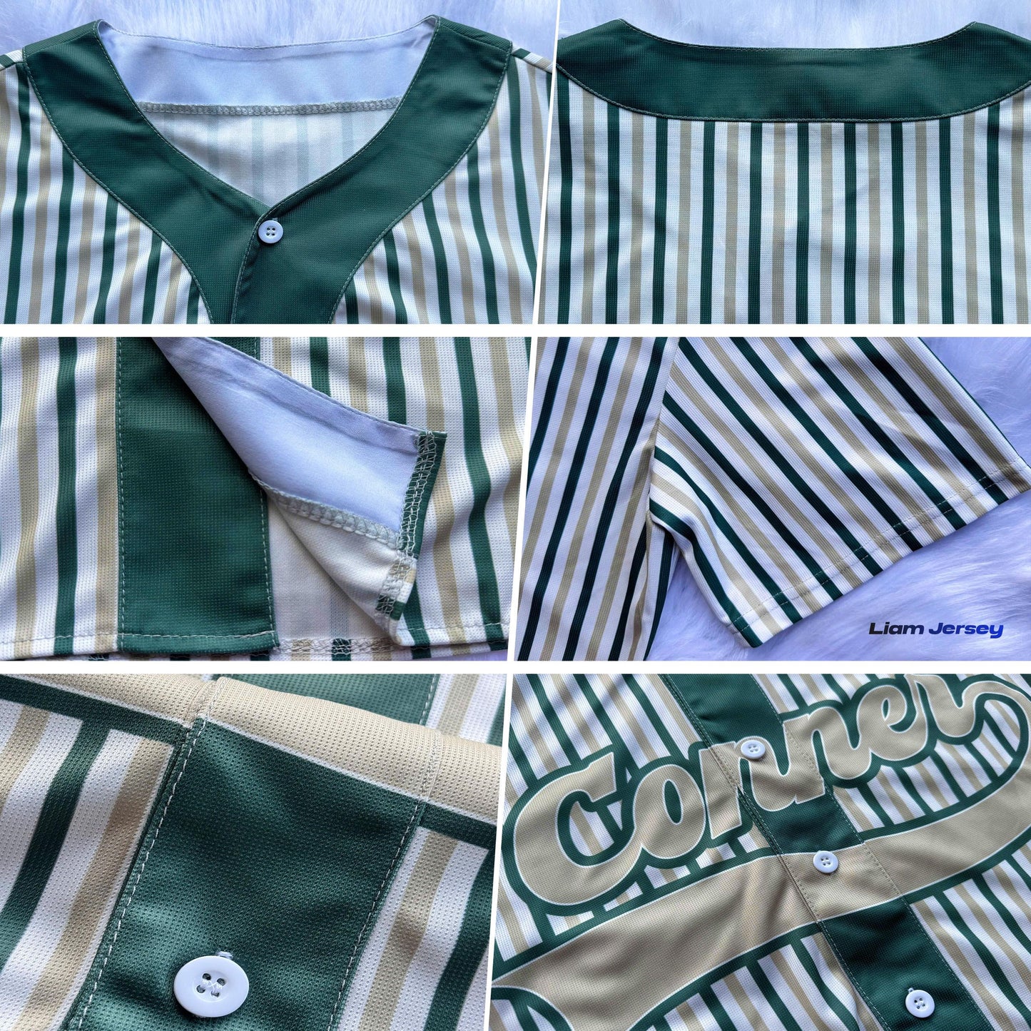 Custom Pinstripe Baseball Jersey, Personalized Team Name Number Logo, Blue Gold Shirt for Men Women Youth Kids, Baseball Softball Gift