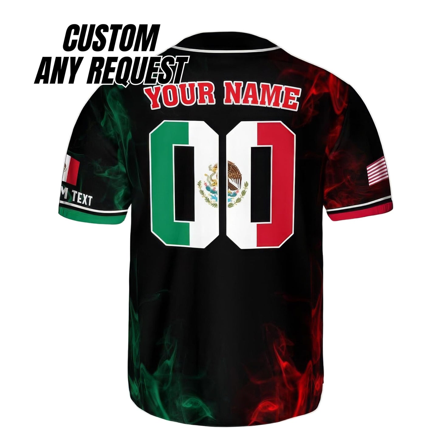 Personalized Baseball Jersey Mexico,Custom Team Name Number Mexican Jersey Shirt for Men Women Youth Kid Game Day Outfit For Mexico Fans B12