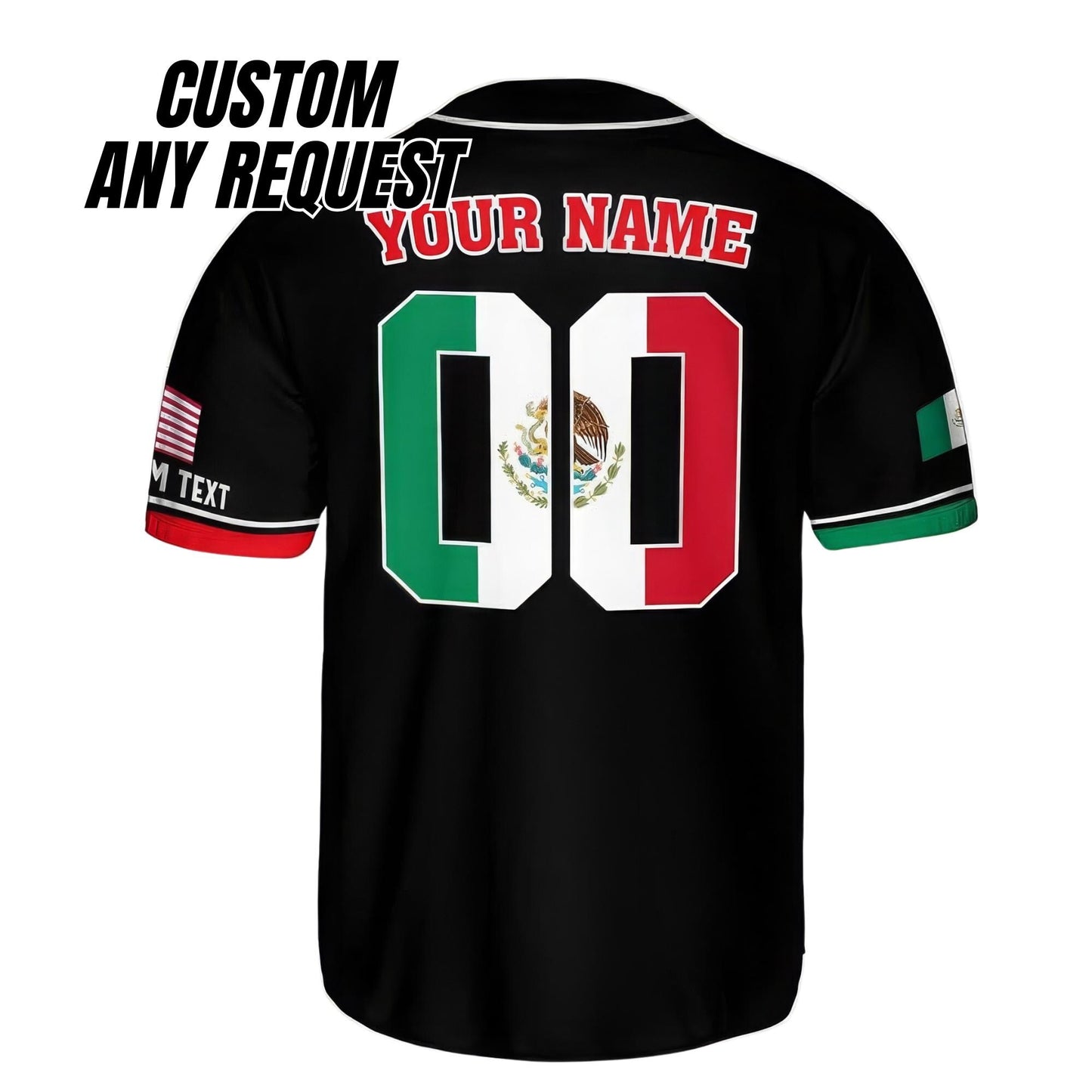 Personalized Baseball Jersey Mexico,Custom Team Name Number Mexican Jersey Shirt for Men Women Youth Kid Game Day Outfit For Mexico Fans B10