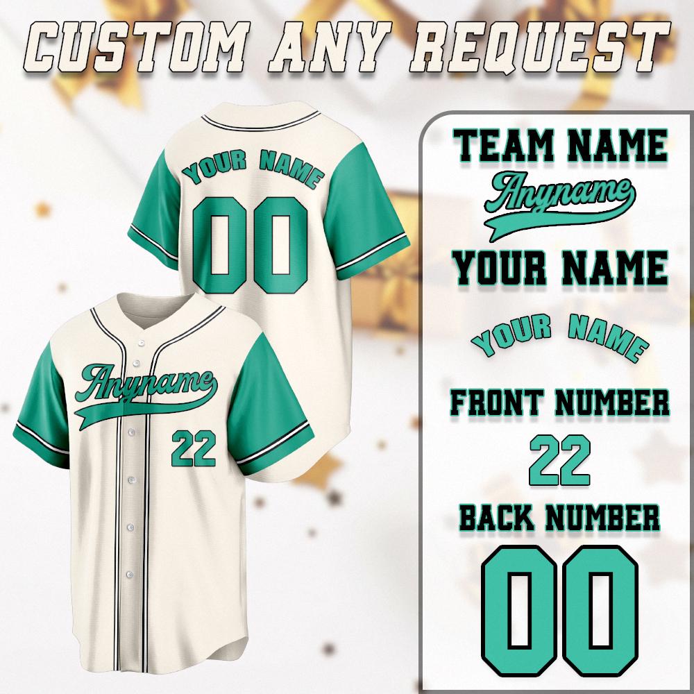 Custom Baseball Jersey: Personalized Team Name & Number, Breathable Sportswear
