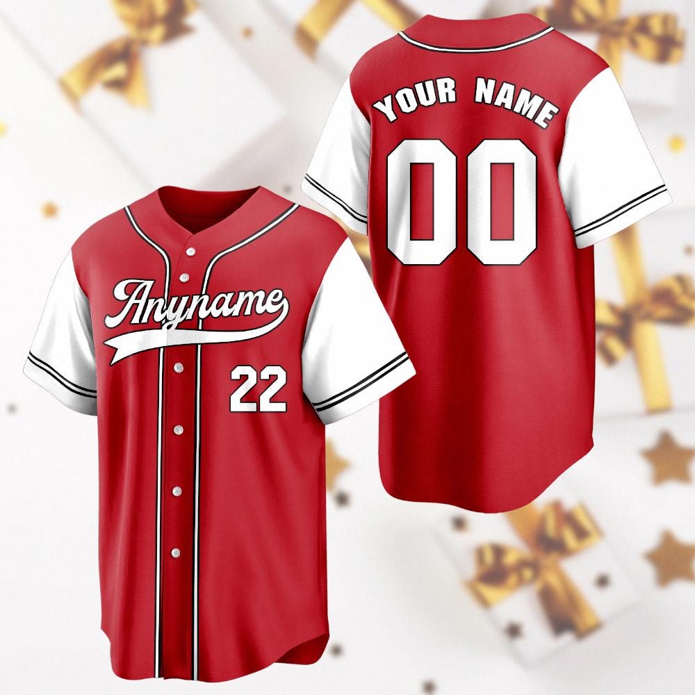 Custom Baseball Jersey: Personalized Team Name & Number, Breathable Sportswear