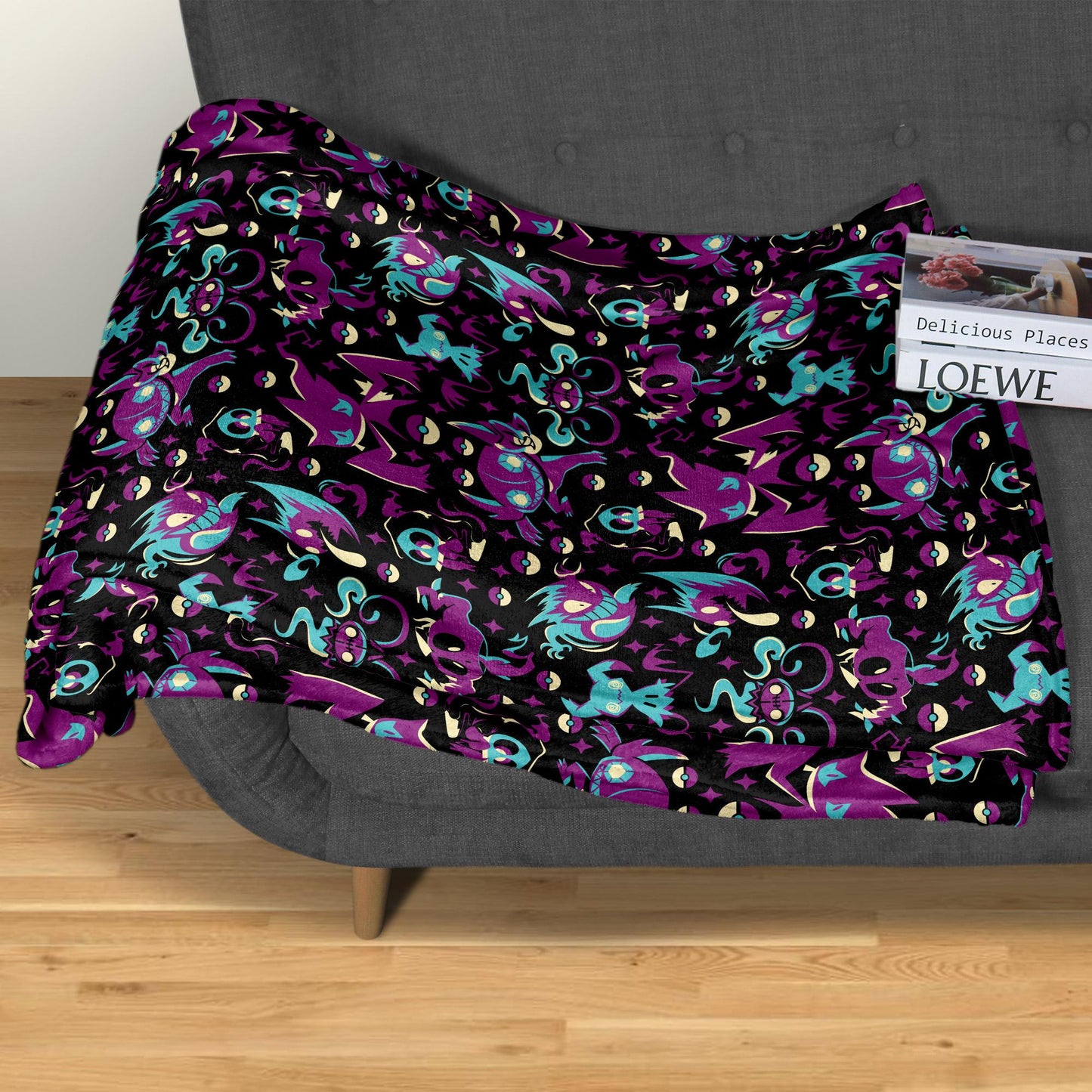 Sableye Fleece Blanket Home Decor Banette Blanket Throw Blanket Cute Baby Blanket Sableye Blanket Gifts