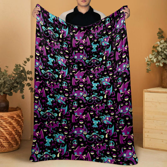 Sableye Fleece Blanket Home Decor Banette Blanket Throw Blanket Cute Baby Blanket Sableye Blanket Gifts