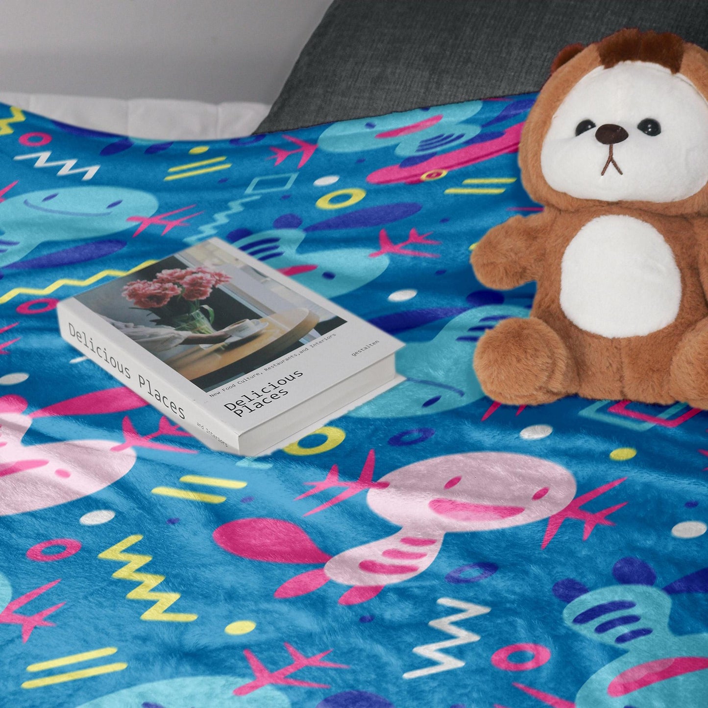 Wooper Fleece Blanket Home Decor Throw Blanket Bedroom Decor Baby Blanket Cute Wooper Blanket Gifts