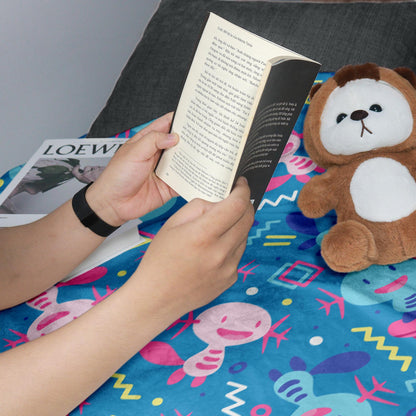 Wooper Fleece Blanket Home Decor Throw Blanket Bedroom Decor Baby Blanket Cute Wooper Blanket Gifts