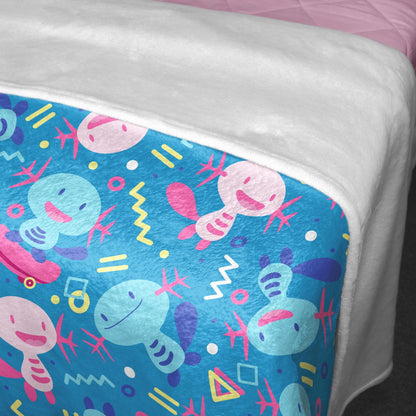 Wooper Fleece Blanket Home Decor Throw Blanket Bedroom Decor Baby Blanket Cute Wooper Blanket Gifts