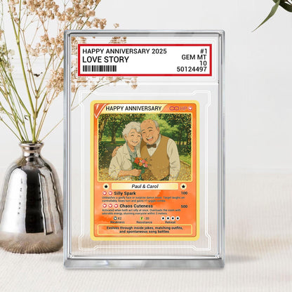 Personalized Couple Love 2D Acrylic Block, Custom Photo Anime Themed Gift, Love Card Gift, Engagement Gift, Anniversary Gift for Him