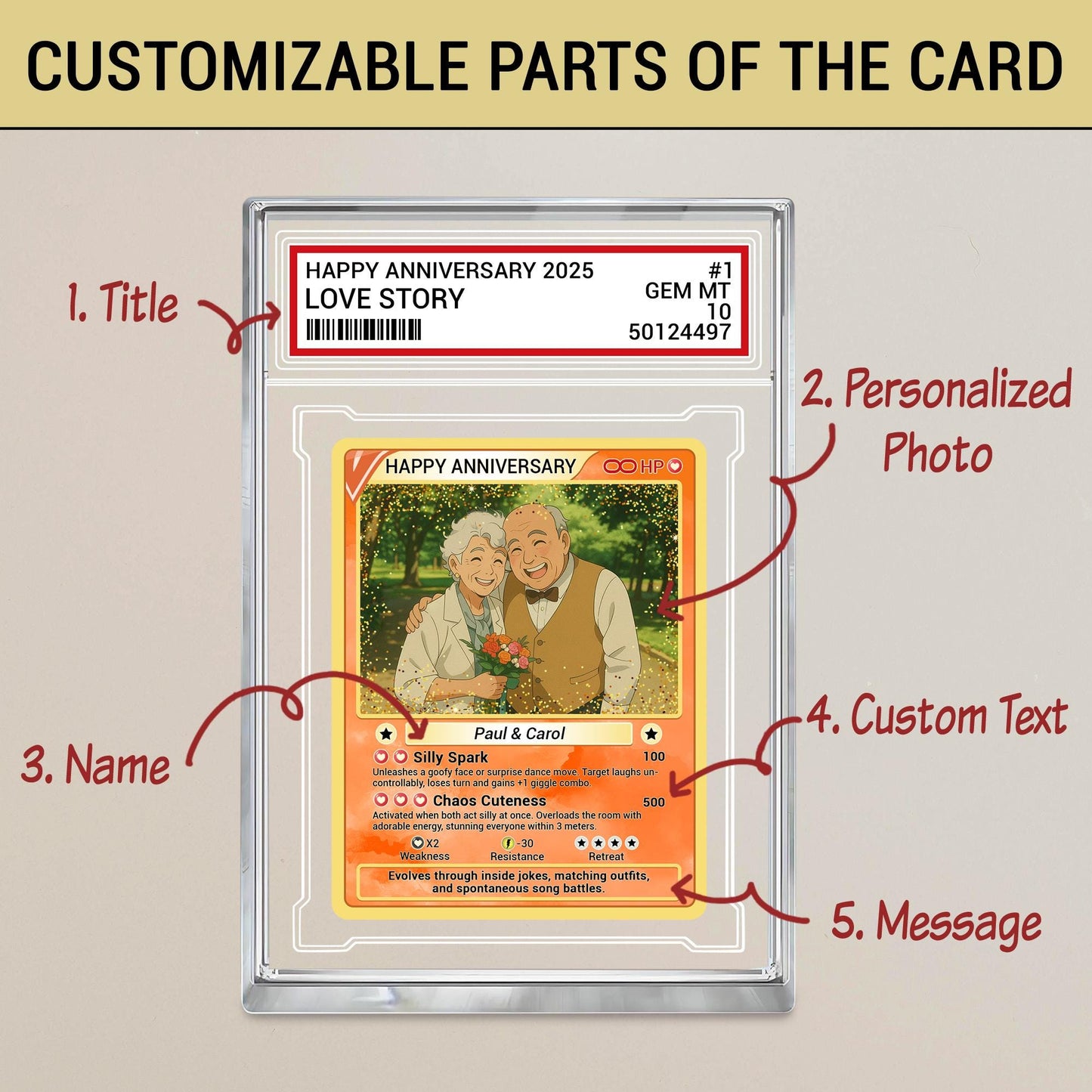 Personalized Couple Love 2D Acrylic Block, Custom Photo Anime Themed Gift, Love Card Gift, Engagement Gift, Anniversary Gift for Him