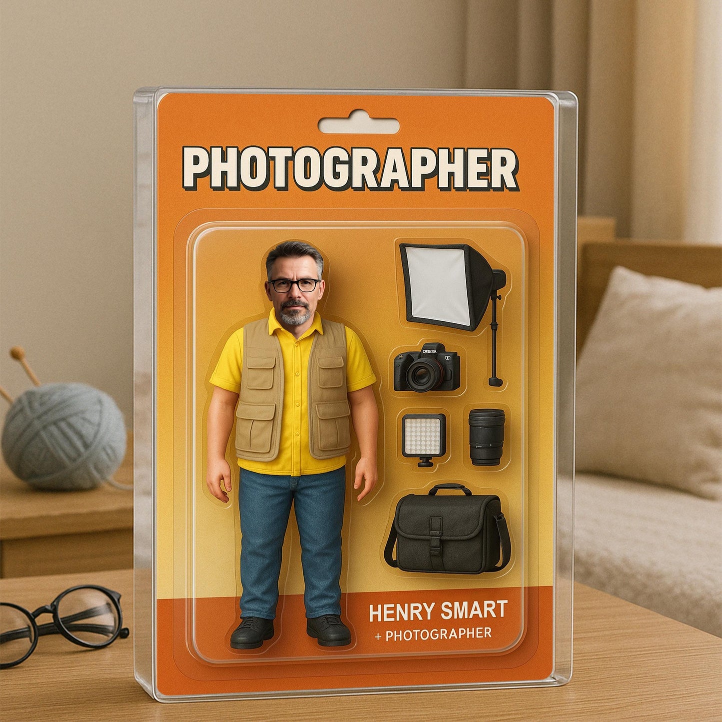 Personalized Photographer Retirement Gift, Custom Photo Retired Action Figure Acrylic Block, Congratulation Photography Retired Gifts