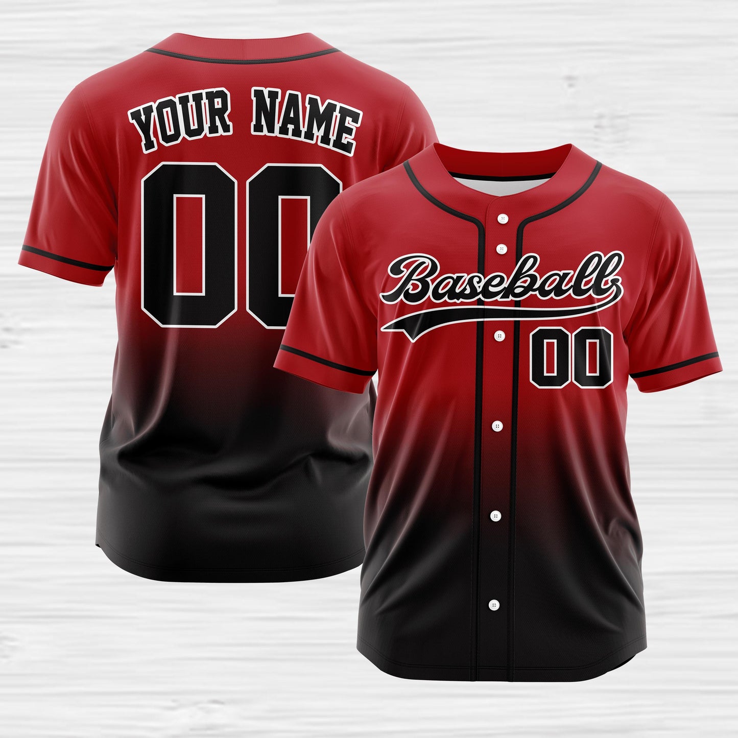 Custom Gradient baseball jersey,Personalized Team Name Number Logo Jersey Uniform,Baseball jersey men Women jersey Family jersey Team jersey