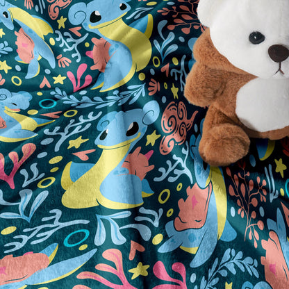 Lapras Fleece Blanket Home Decor Throw Blanket Bedroom Decor Baby Blanket Cute Lapras Blanket Gifts