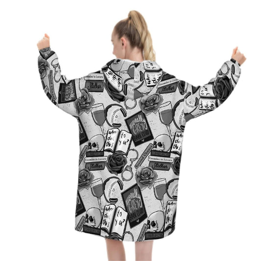 Morally grey dark romance bookish Adult Blanket Hoodie please read description reader gift, comfy hoodie