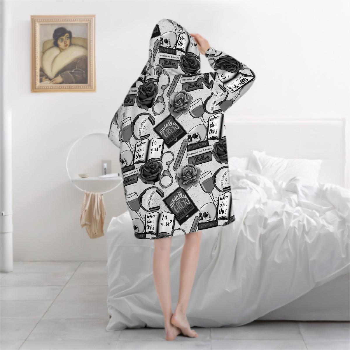 Morally grey dark romance bookish Adult Blanket Hoodie please read description reader gift, comfy hoodie