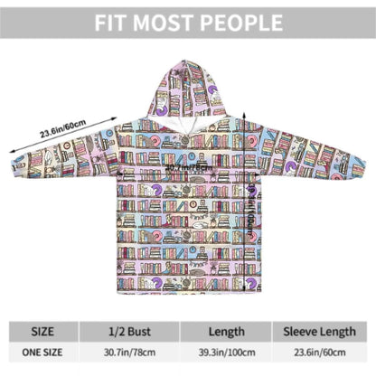 Taylors shelf Adult Blanket Hoodie please read description reader gift, comfy hoodie