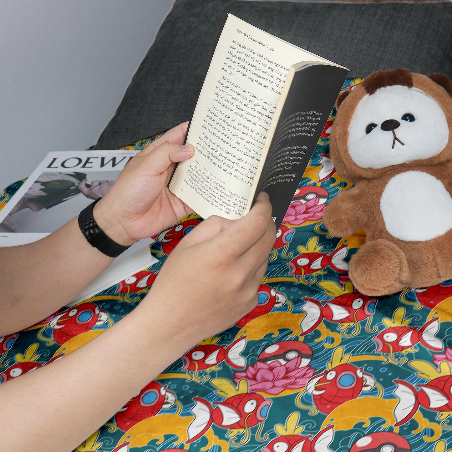 Magikarp Fleece Blanket Home Decor Throw Blanket Tropical Blanket Cute Baby Blanket Magikarp Blanket Gifts