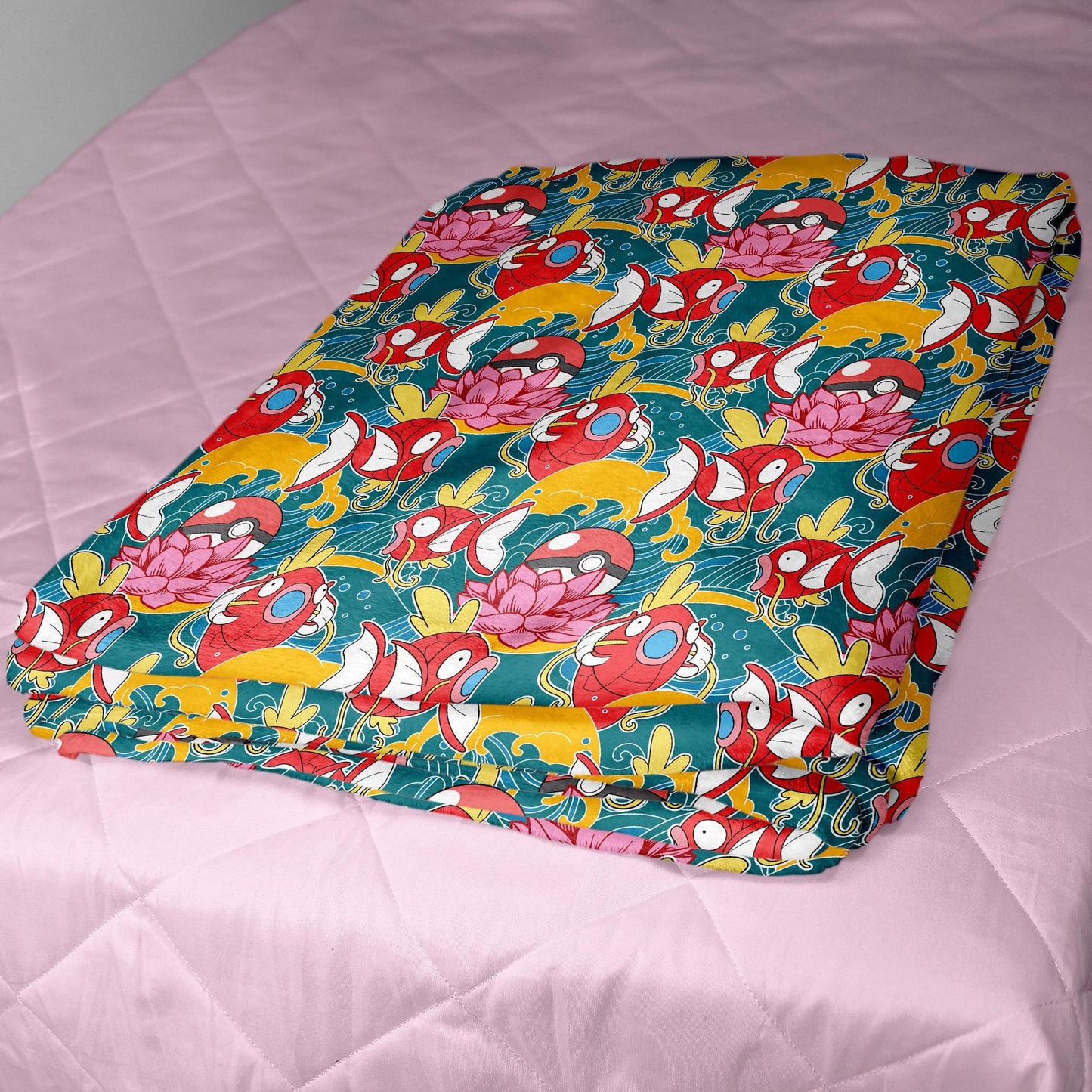 Magikarp Fleece Blanket Home Decor Throw Blanket Tropical Blanket Cute Baby Blanket Magikarp Blanket Gifts