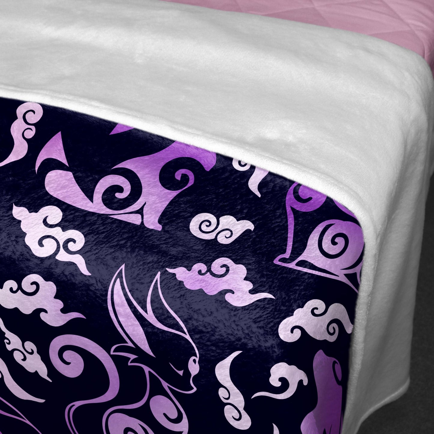 Umbreon Espeon Fleece Blanket, Cozy Cotton Blanket for Birthday, Christmas, Halloween, Home Decor Throw Blanket, Umbreon Blanket Gifts