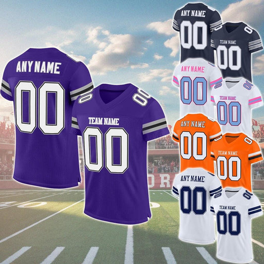 Custom Football Jersey - Personalize with Your Name and Number, High-Quality Fabric, Perfect for Team Uniforms & Fans, Game Day Outfit
