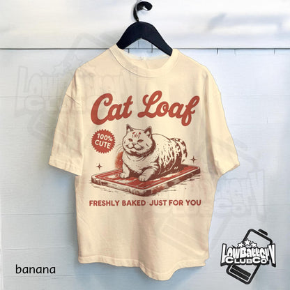 Funny Cat Loaf Tee, Cute Sarcastic Cat Shirt, Vintage Meme Graphic T-Shirt, Quirky Gift for Cat Lovers