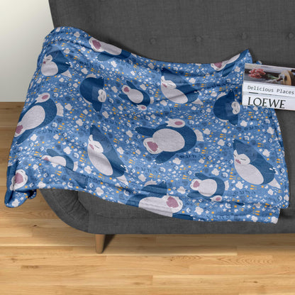 Snorlax Fleece Blanket Home Decor Throw Blanket Bedroom Decor Baby Blanket Cute Snorlax Blanket Gifts